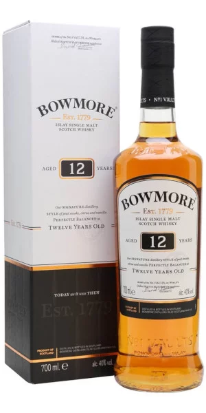 A product image for Bowmore 12 YO