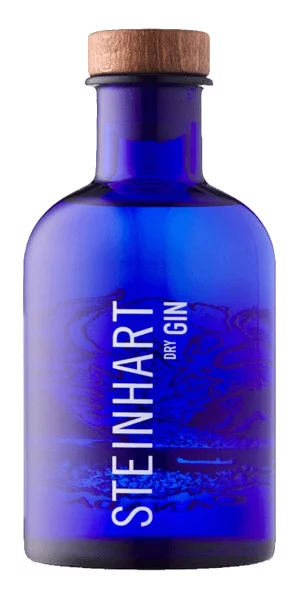 A product image for Steinhart Gin Blue Apothecary Bottle