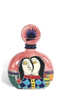 A product image for Los Azulejos Anejo Tequila