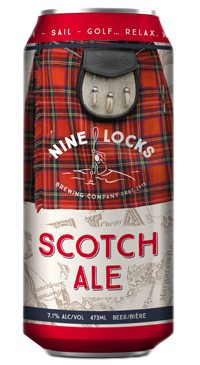 A product image for Nine Locks Scotch Ale