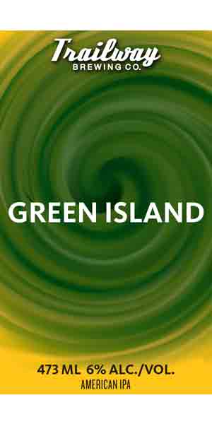 A product image for Trailway Green Island IPA