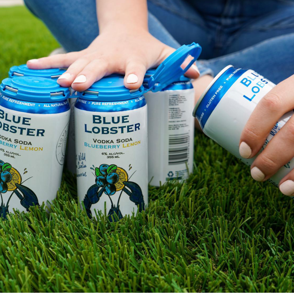 Product image for NS Spirit Co. - Blue Lobster Blueberry Lemon Vodka Soda 6pk