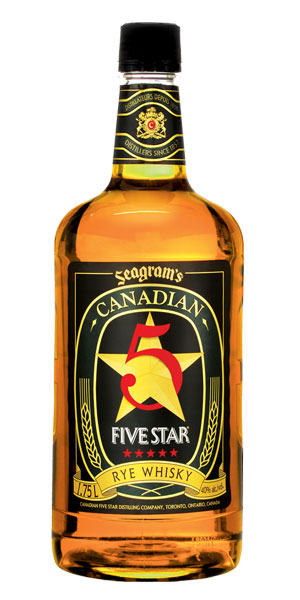 A product image for Seagram’s 5 Star Canadian Whisky 1.75 L