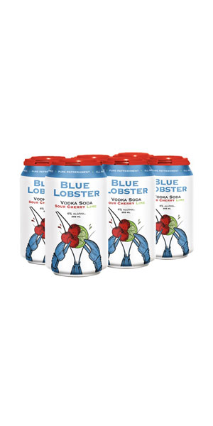 A product image for NS Spirit Co Blue Lobster Sour Cherry Lime Vodka Soda 6pk