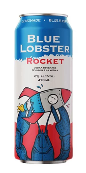 A product image for NS Spirit Co. – Blue Lobster Rocket Soda