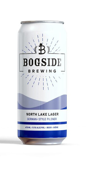 A product image for Bogside North Lake Lager Pilsner 473ml