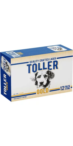 A product image for Burnside Brewing – Toller Gold Lager 12pk