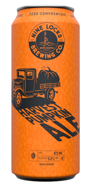A product image for Nine Locks – Harvest Pumpkin Ale