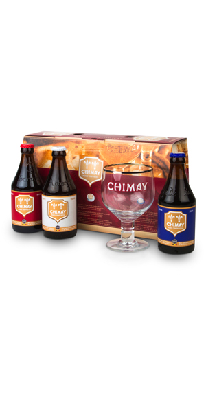 A product image for Chimay – Trilogy Gift Pack w/Branded Chalice Glass