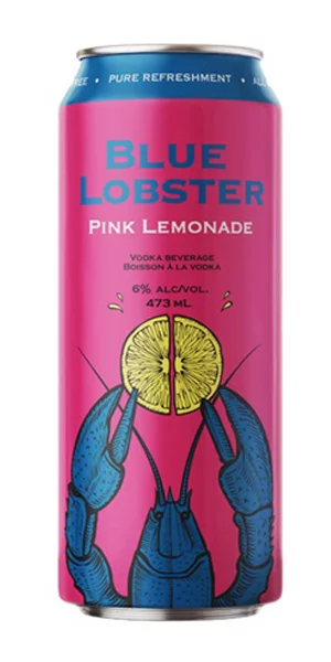 A product image for Blue Lobster Pink Lemonade Can