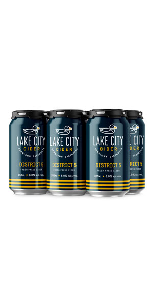 A product image for Lake City District 5 – 355ml Cans 6pk