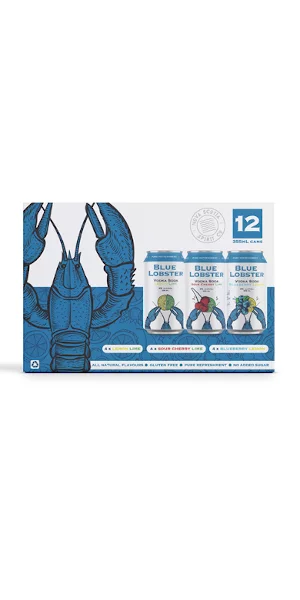 A product image for NS Spirit Co Blue Lobster SODA MIX PACK 12x355ml