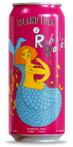 A product image for Island Folk – Rebel Rose Cider