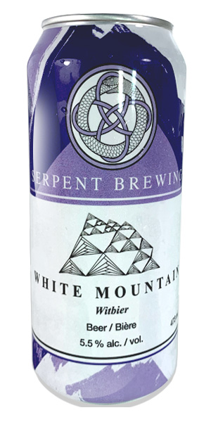 A product image for Serpent White Mountain Witbier