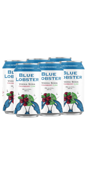 A product image for NS Spirit Co. – Blue Lobster Cranberry Lime 6pk
