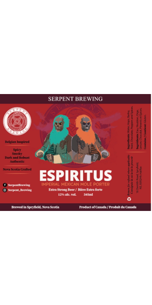 A product image for Serpent – Espiritus Mexican Mole Porter
