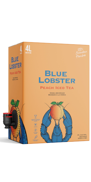 A product image for NS Spirit Co. – Blue Lobster BIB Peach Iced Tea 4L
