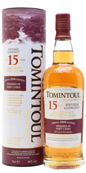 A product image for Tomintoul 15 YO Portwood Finish