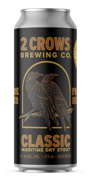 A product image for 2 Crows – Classic Maritime Dry Stout