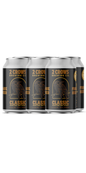 A product image for 2 Crows – Classic Maritime Dry Stout 6pk