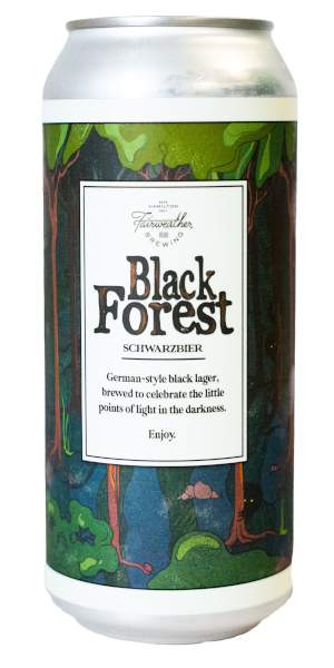 A product image for Fairweather Brewing – Black Forrest Schwarzbier