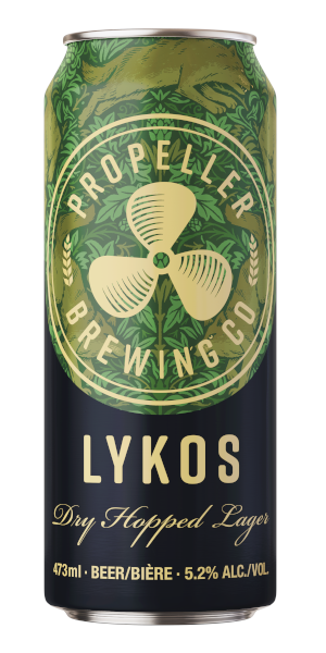 A product image for Propeller – Lykos Dry Hopped Lager