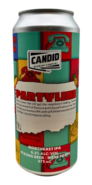 A product image for Candid – Party Line Northeast IPA