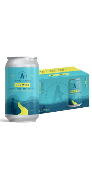 A product image for Athletic Brewing – Run Wild Non-Alc IPA 6pk