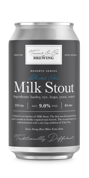 A product image for Tanner Brewing – Imperial Chai Milk Stout