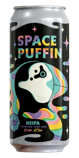 A product image for Banished Brewing – Space Puffin New England IPA