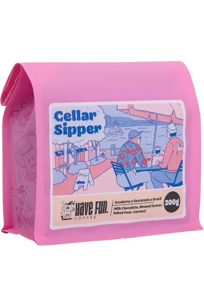 A product image for Bishop’s Cellar x Have Fun. Coffee – Cellar Sipper Blend