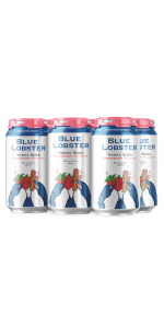 Product image for NS Spirit Co. - Blue Lobster Strawberry Rhubarb Vodka Soda 6pk