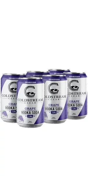 A product image for Coldstream – Grape Vodka Soda 6pk