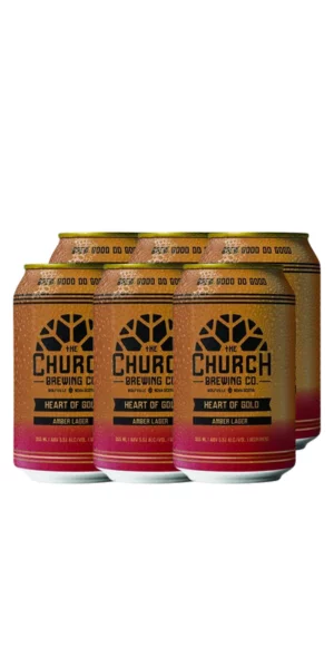 A product image for The Church – Heart of Gold Vienna Lager 6pk