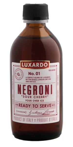 A product image for Luxardo – Sour Cherry Negroni Cocktail