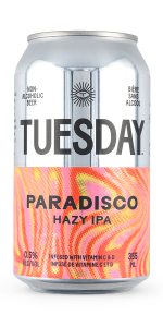 Product image for Tuesday Brewing - Paradisco Non-Alc Hazy IPA