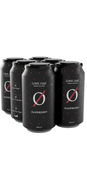 A product image for Lone Oak Brewing – Raspberry Vodka Soda 6pk