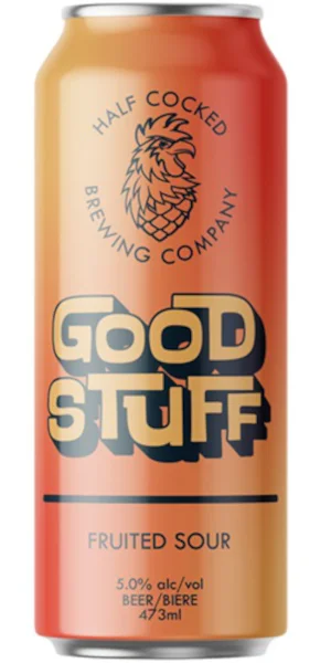A product image for Half Cocked – Good Stuff Peach & Raspberry Sour