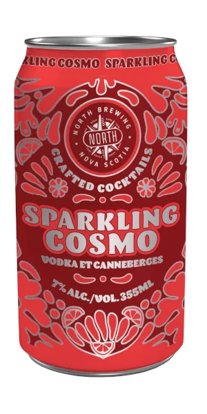 A product image for North Brewing – Sparkling Cosmo Cocktail