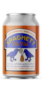 Product image for 2 Crows x Bishop's Cellar - Spaghett Me Not (Aperitivo Lager)