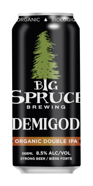 A product image for Big Spruce Brewing – Demigod Double IPA
