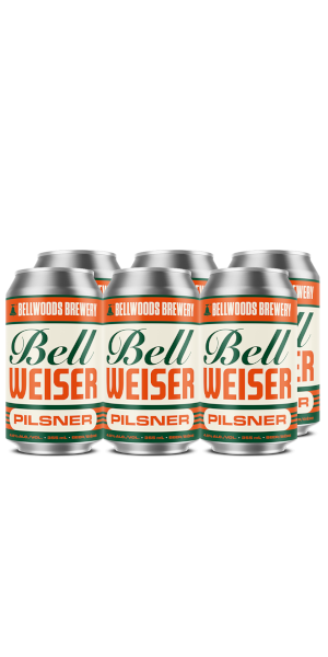 A product image for Bellwoods Brewery – Bellweiser Pilsner 6-Pack