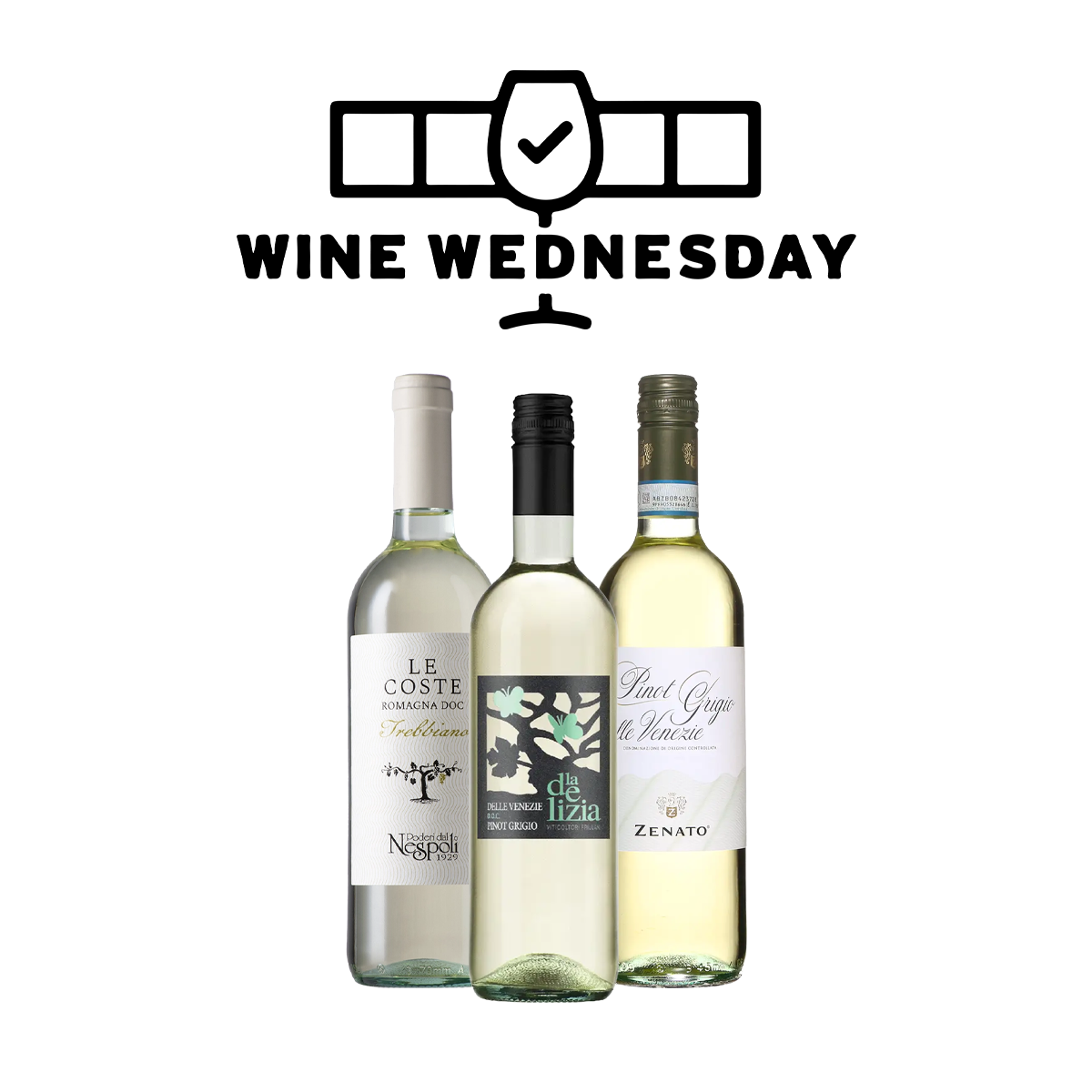 Italian Superstars White 3pk