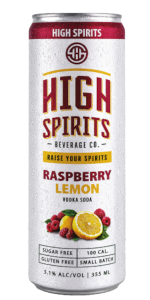 Product image for High Spirits Beverage Co. - Raspberry Lemon Vodka Soda 6pk