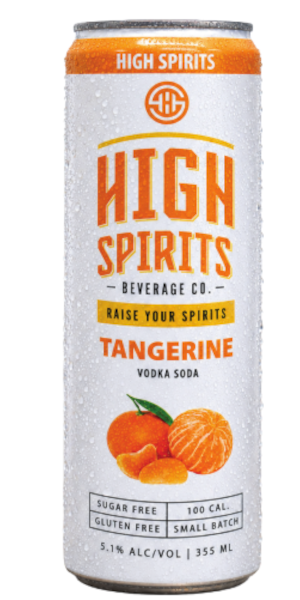 High Spirits beverage Co. – Tangerine Vodka Soda 6pk
